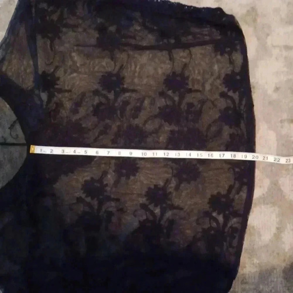 🍭🌹black lace, see-through blouse - Picture 8 of 12